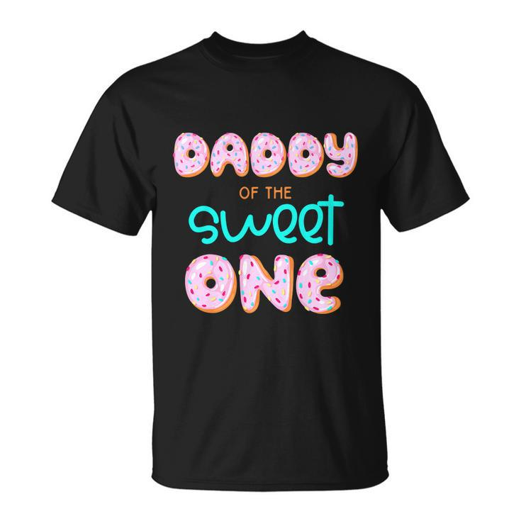 Daddy Of The Sweet One First Birthday Matching Family Donut Unisex T-Shirt