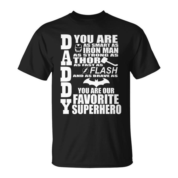 Daddy Superhero Fathers Day Unisex T-Shirt