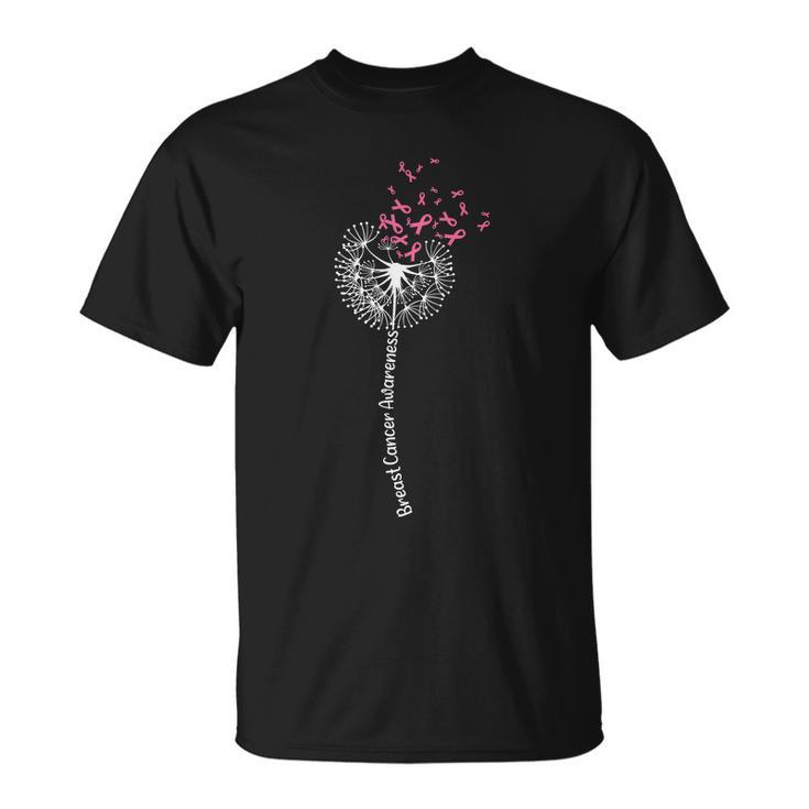 Dandelion Faith Hope Love Breast Caner Unisex T-Shirt