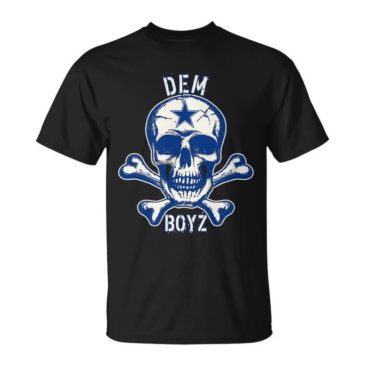Dem Boyz Dallas Skull Crossbones Star Texas Fan Pride Unisex T-Shirt