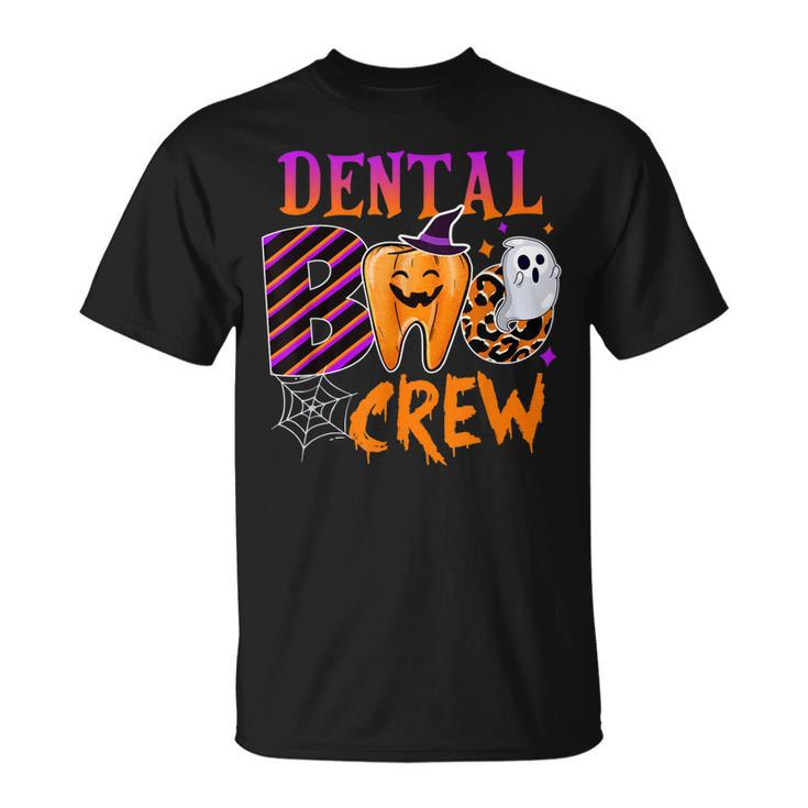 Dental Boo Crew Funny Boo Th Dentist Matching Halloween  Unisex T-Shirt