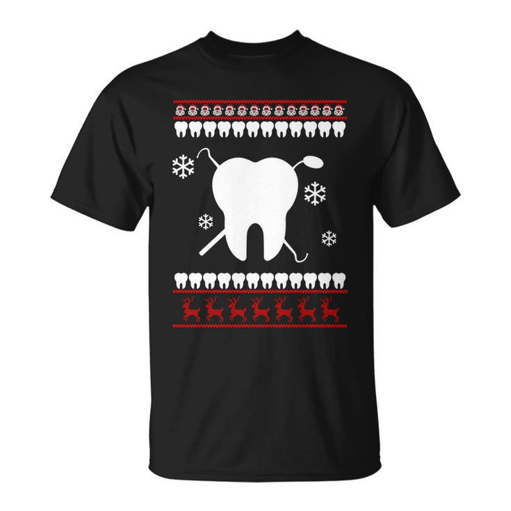 Dentist Ugly Christmas Sweater Unisex T-Shirt