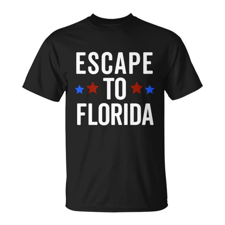 Desantis Escape To Florida Cute Gift Meaningful Gift Unisex T-Shirt
