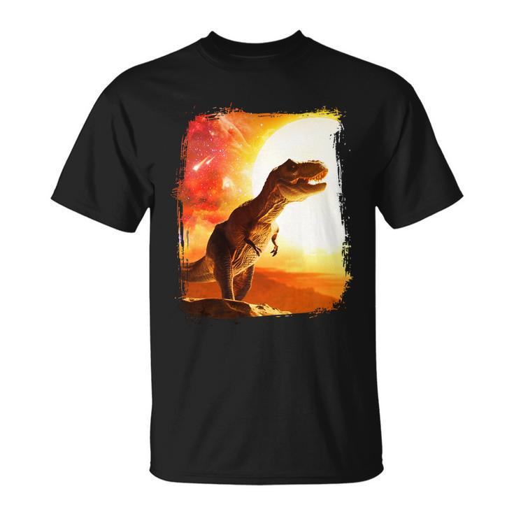 Desert Sun Galaxy Trex Dinosaur Unisex T-Shirt