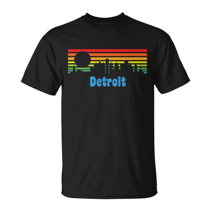 Detroit Retro Skyline T-shirt