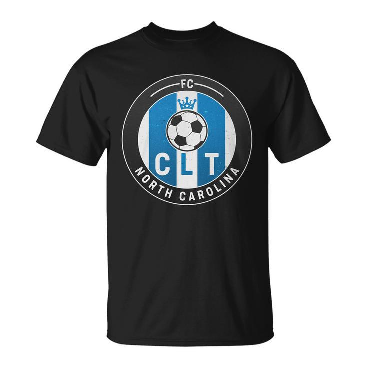 Distressed Charlotte North Carolina Clt Soccer Jersey Tshirt Unisex T-Shirt