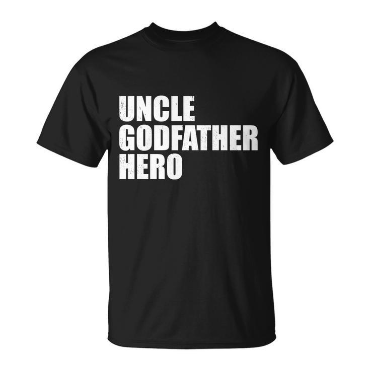 Distressed Uncle Godfather Hero Unisex T-Shirt
