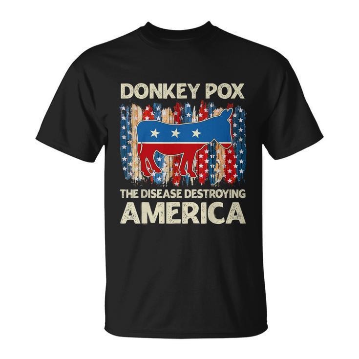 Donkey Pox The Disease Destroying America Funny Donkeypox V2 Unisex T-Shirt