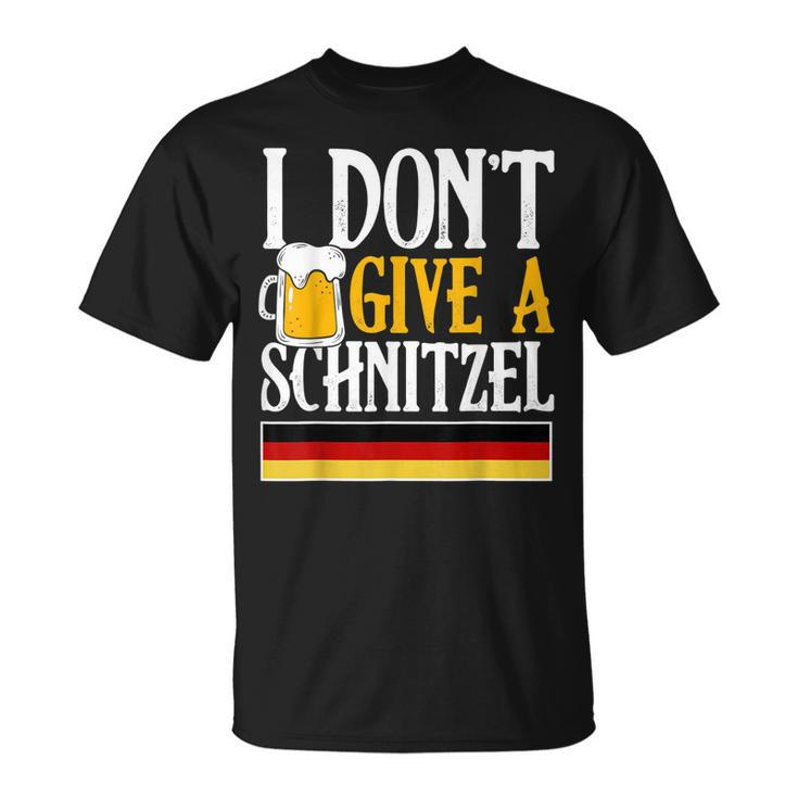 I Dont Give A Schnitzel German Beer Wurst Oktoberfest T-shirt
