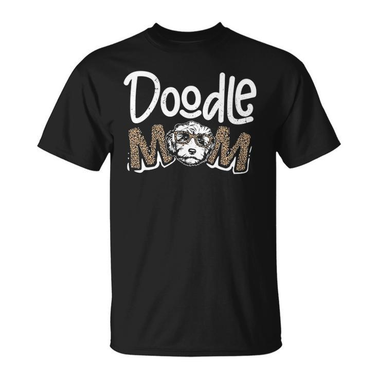 Doodle Mom Leopard Goldendoodle Mothers Day Mom Women Gifts Unisex T-Shirt