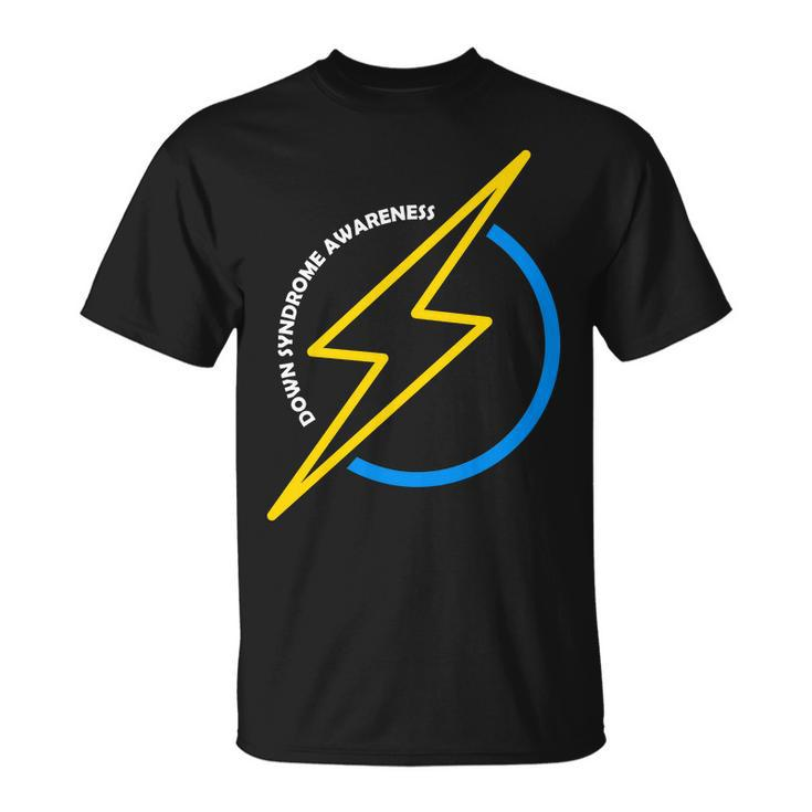 Down Syndrome Awareness Lightning Bolt Unisex T-Shirt