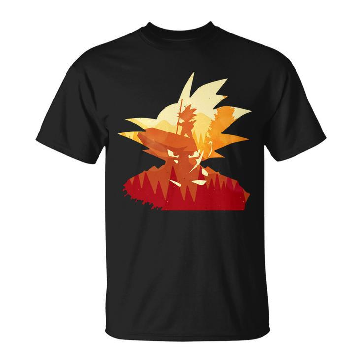Dragon Fighter Silhouette Illustration Tshirt Unisex T-Shirt