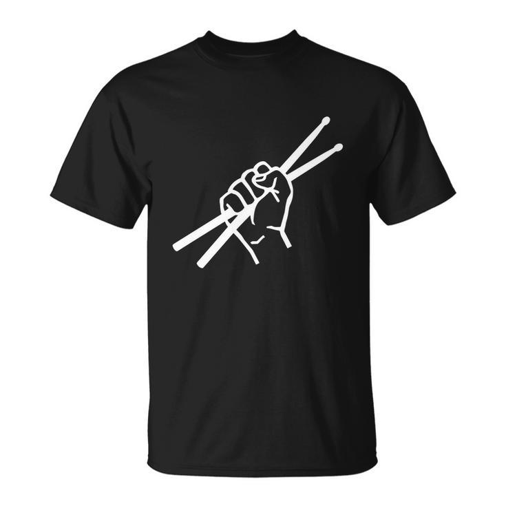 Drums Music Drumsticks Musician Unisex T-Shirt