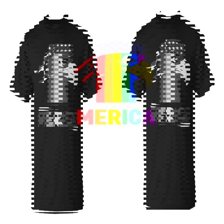 Women Rainbow Nurse Nursing American Flag Patriotic 4th Of July T