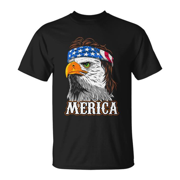 Eagle Mullet 4Th Of July Cool Gift Usa American Flag Merica Gift Unisex T-Shirt
