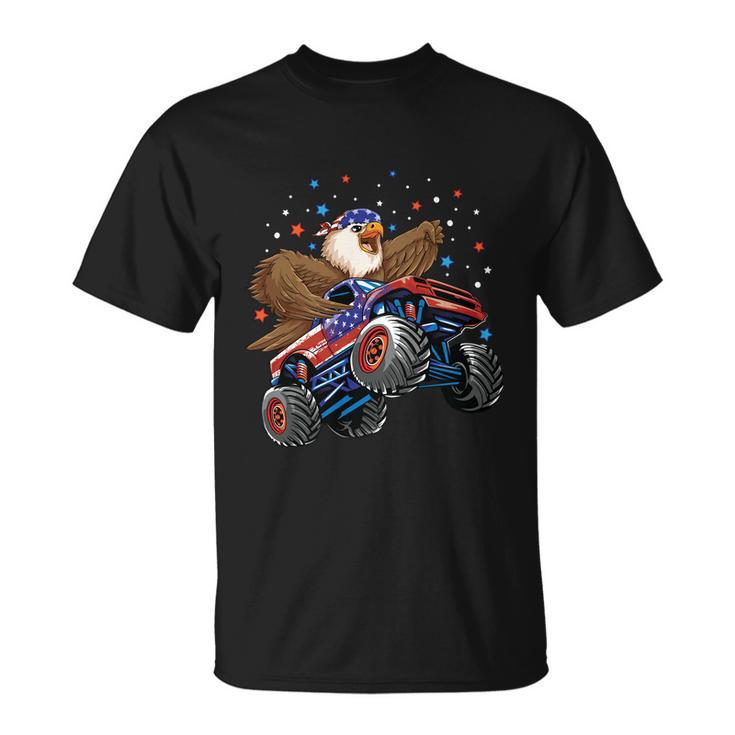 Eagle Mullet 4Th Of July Monster Truck Usa Patriotic Kids Gift Unisex T-Shirt