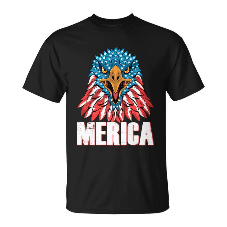 Eagle Mullet 4Th Of July Usa American Flag Merica Gift V6 Unisex T-Shirt