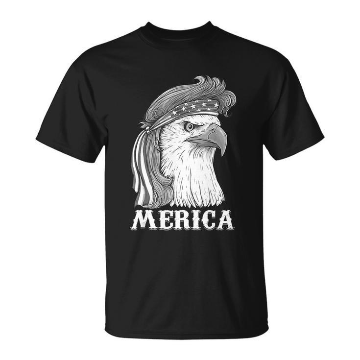 Eagle Mullet 4Th Of July Usa American Flag Merica Gift V8 Unisex T-Shirt