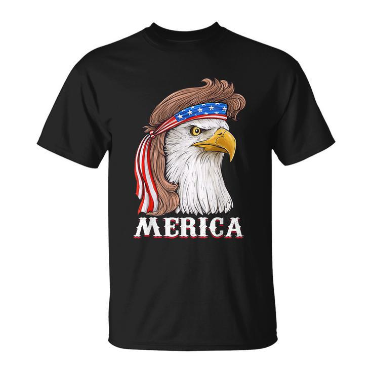 Eagle Mullet 4Th Of July Usa American Flag Merica V3 Unisex T-Shirt