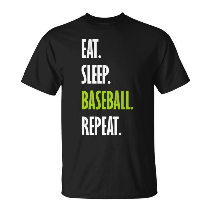 Eat Sleep Baseball Repeat V2 Unisex T-Shirt