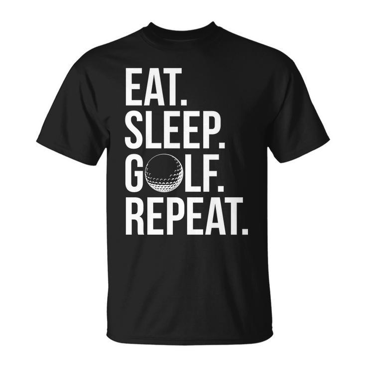 Eat Sleep Golf Repeat Tshirt Unisex T-Shirt