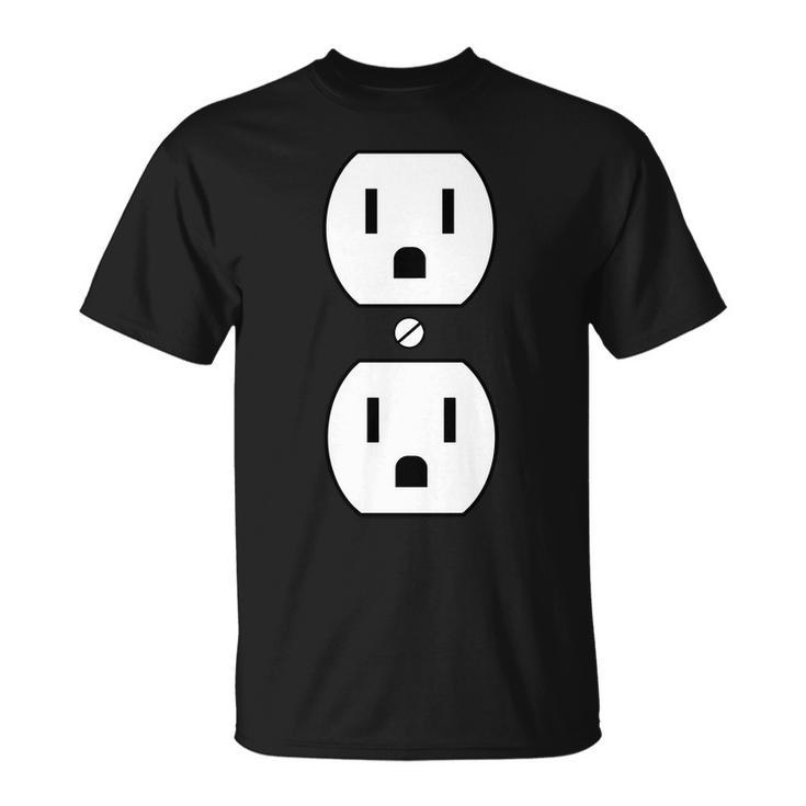 Electrial Outlet Plug Costume Unisex T-Shirt