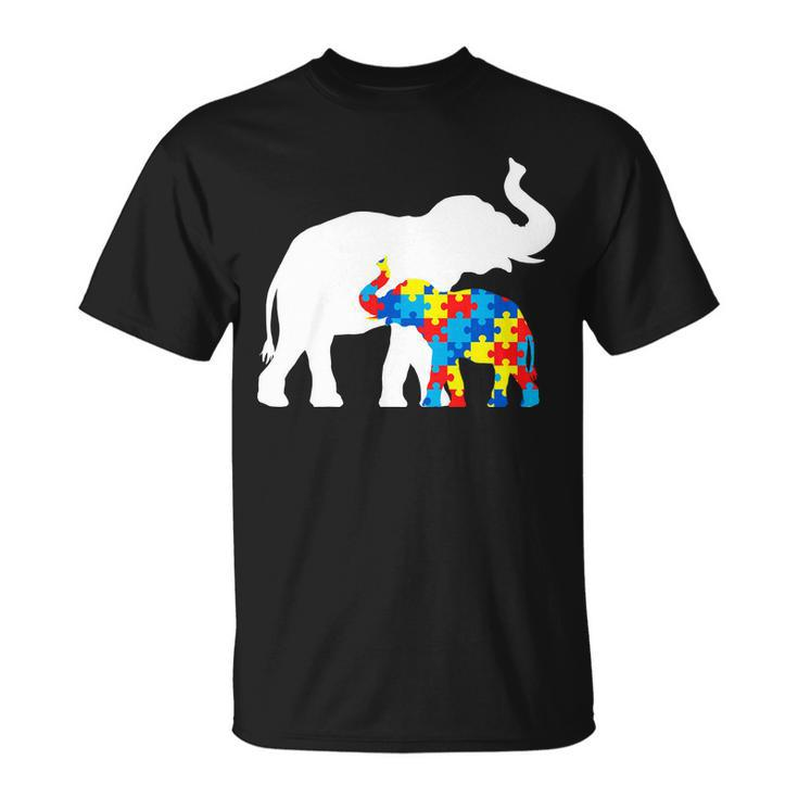 Elephant Puzzle Autism Parents Tshirt Unisex T-Shirt