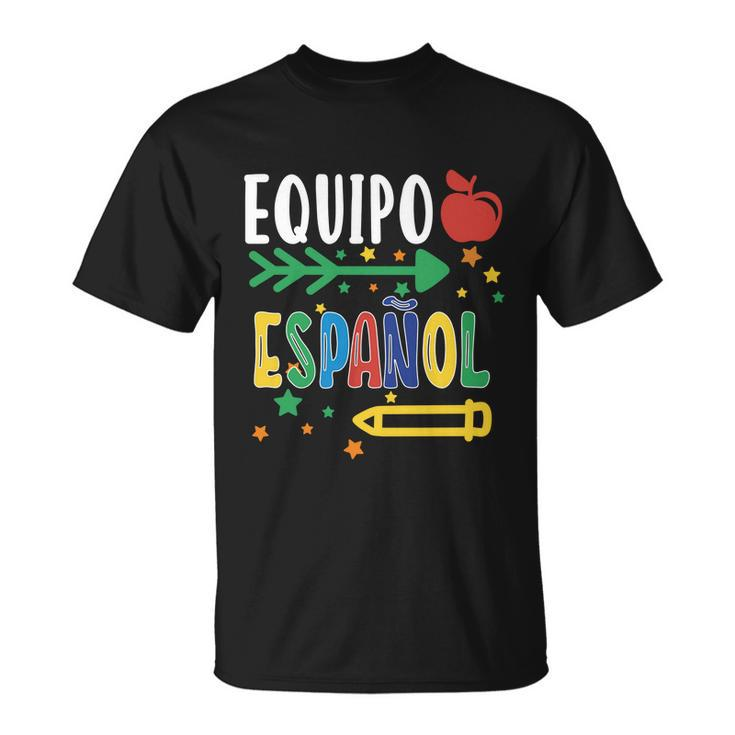 Equipo Espanol Spanish Teacher Regalo Para Maestra Gift Unisex T-Shirt