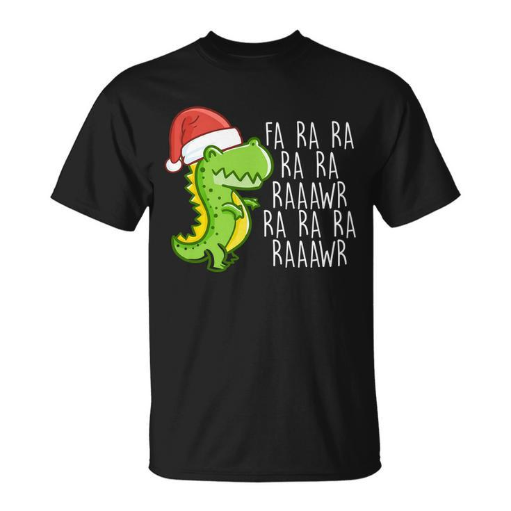 Fa Ra Ra Rawr Dinosaur Christmas Tshirt Unisex T-Shirt