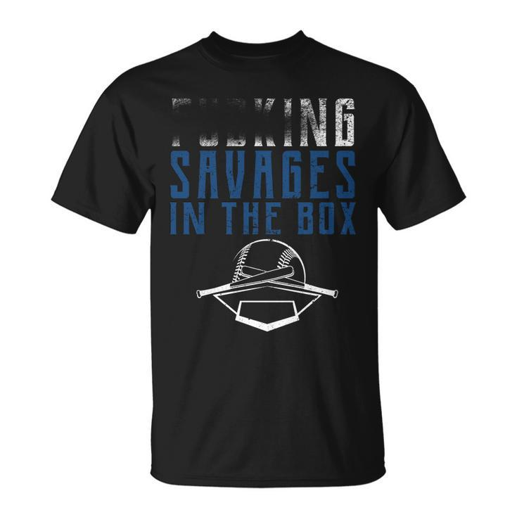 Faded Fn Savages In The Box Baseball Unisex T-Shirt