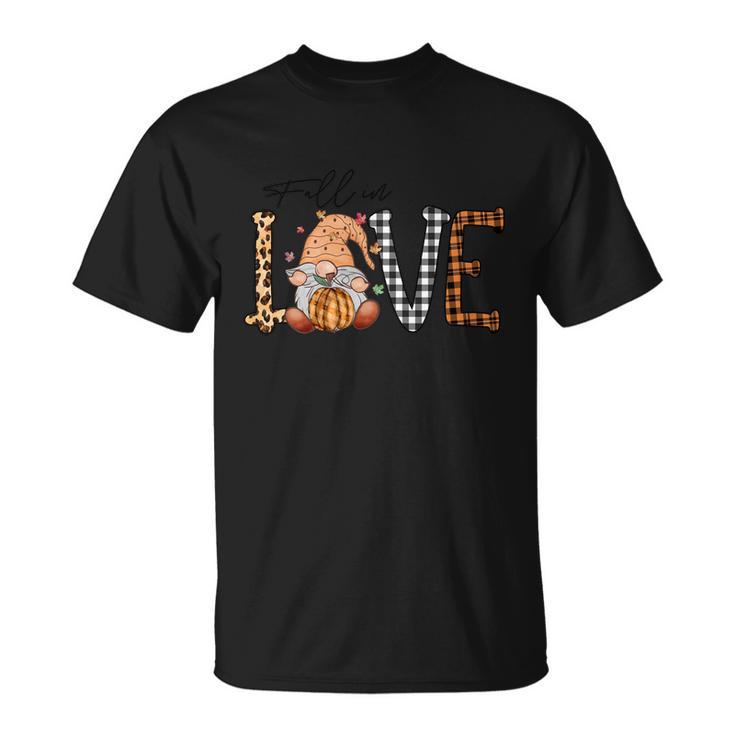 Fall In Love Thanksgiving Quote Unisex T-Shirt