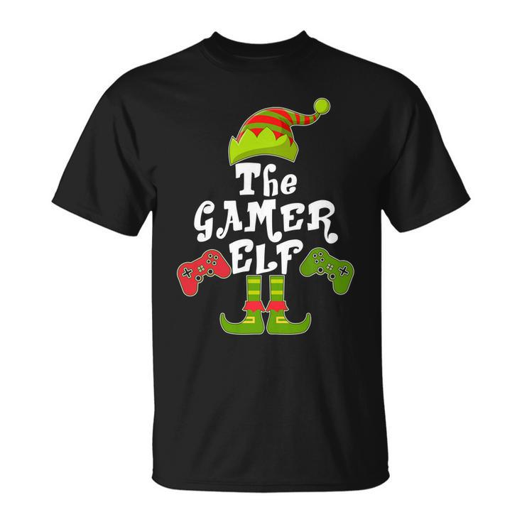 Family Matching Christmas The Gamer Elf Tshirt Unisex T-Shirt