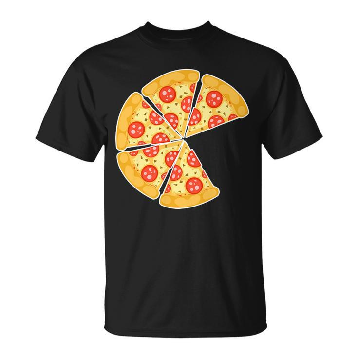 Family Matching Pizza With Missing Slice Parents Tshirt Unisex T-Shirt