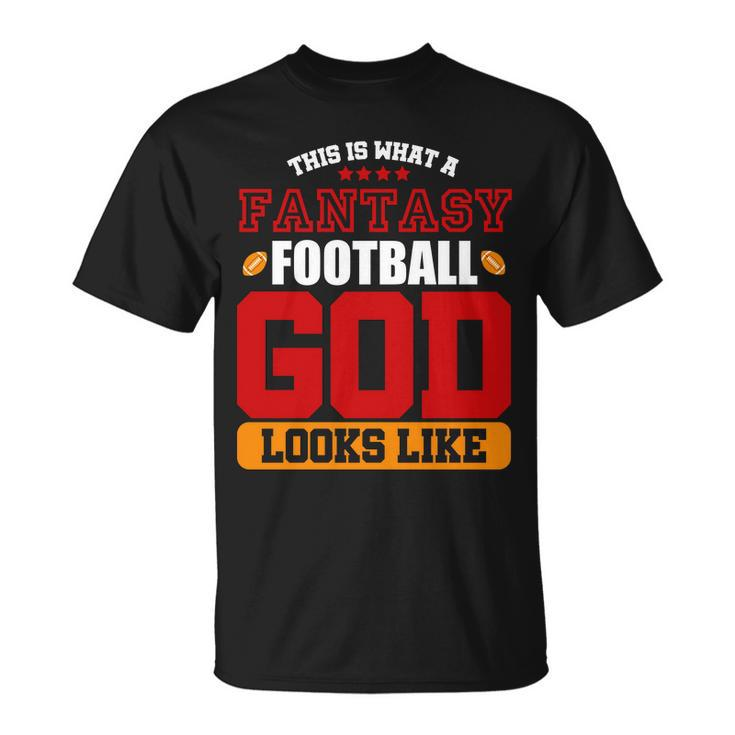 Fantasy Football God Tshirt Unisex T-Shirt