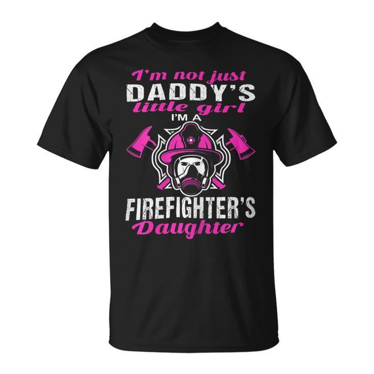 Firefighter Proud Daughter Of Firefighter Dad Funny Firemans Girl Unisex T-Shirt