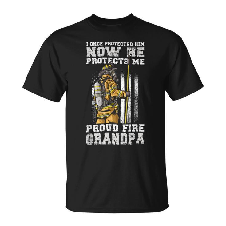 Firefighter Proud Fire Grandpa Firefighter Grandfather Of Fireman V2 Unisex T-Shirt