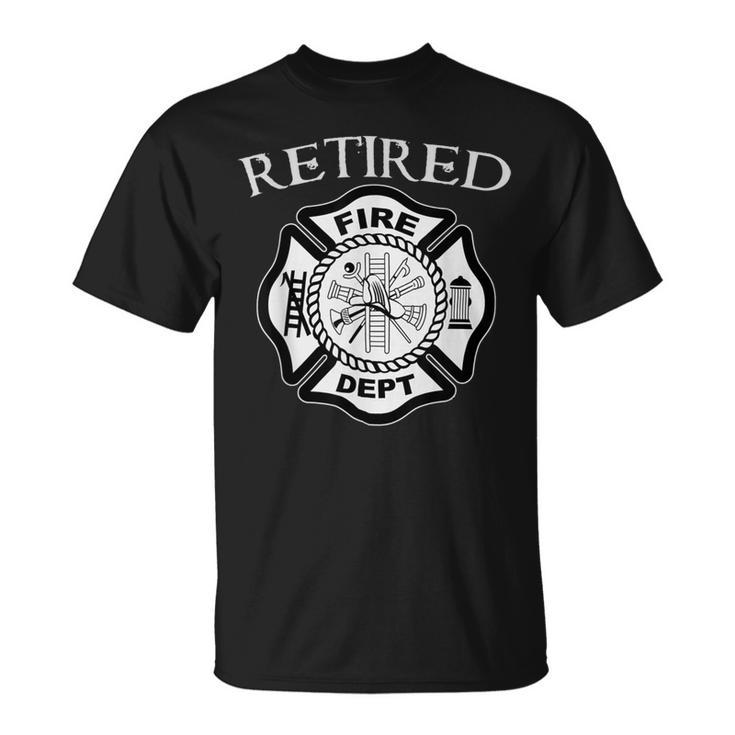 Firefighter Retired Fire Dept Tshirt Firefighter Ladder Engine Unisex T-Shirt