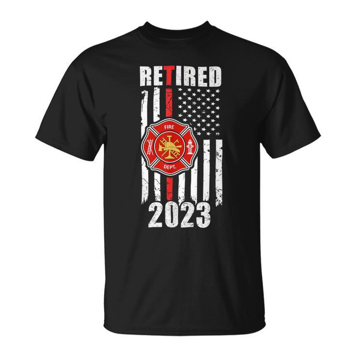 Firefighter Retired Firefighter T Shirt Fire Fighter Retirement Shirt Unisex T-Shirt