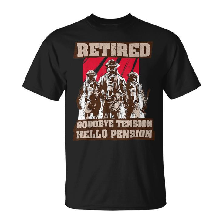 Firefighter Retired Fireman Retirement Plan Funny Firefighter Unisex T-Shirt