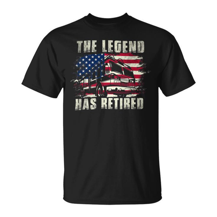 Firefighter The Legend Has Retired Fireman Firefighter _ Unisex T-Shirt