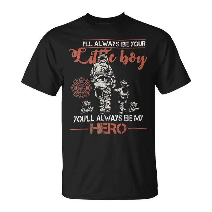 Firefighter Vintage Firefighter Dad & Son Daddy Fathers Day Unisex T-Shirt