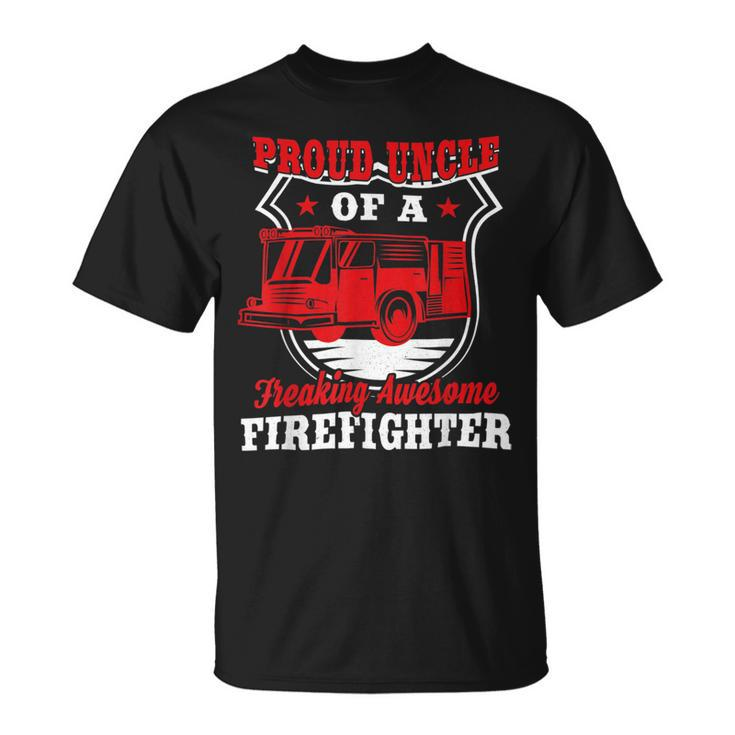 Firefighter Wildland Fireman Volunteer Firefighter Uncle Fire Truck Unisex T-Shirt