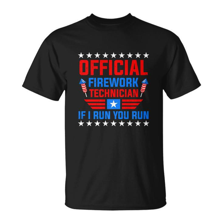 Firework Technician 4Th Of July Funny Unisex T-Shirt