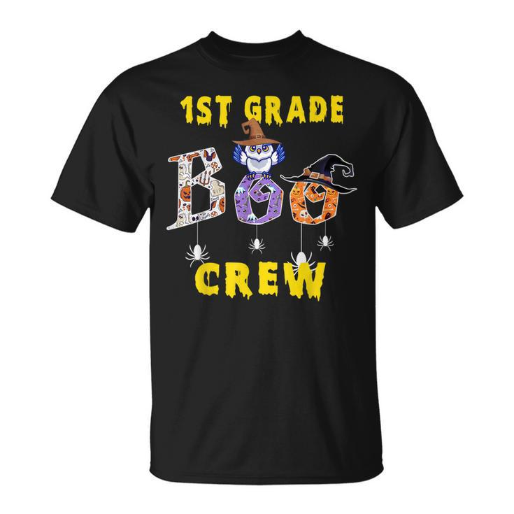 First Grade Boo Crew Teacher Student Halloween Costume  Unisex T-Shirt