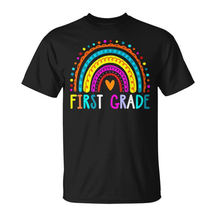 First Grade Rainbow Girls Boys Teacher Team 1St Grade Squad  V3 Unisex T-Shirt