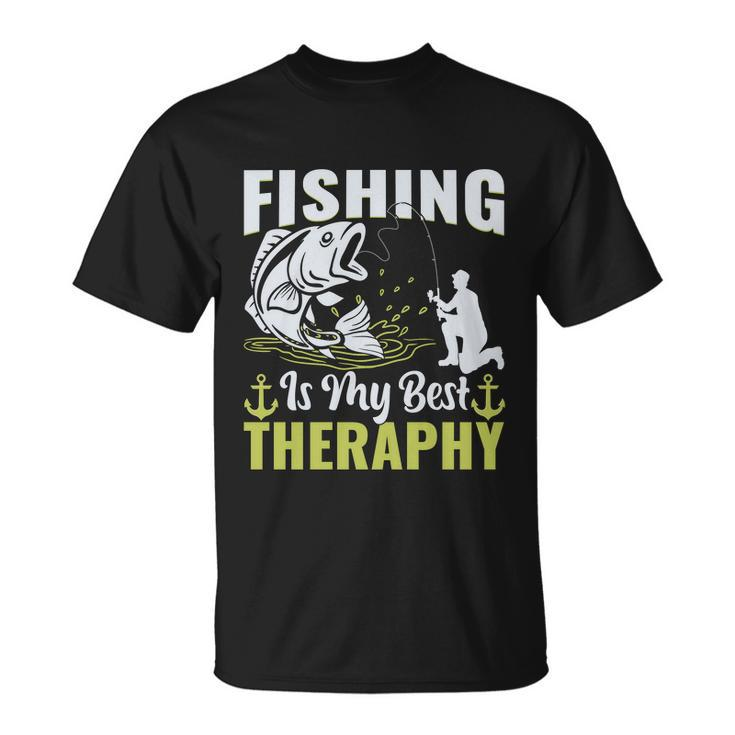Fishing Is My Best Therapy Unisex T-Shirt