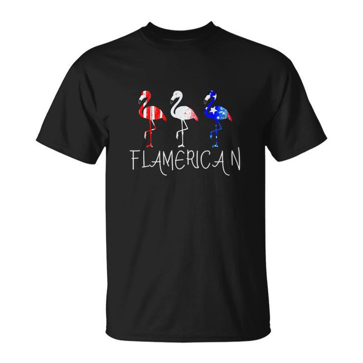 Flamerican Fourth Of July 4Th Usa Freedom Unisex T-Shirt