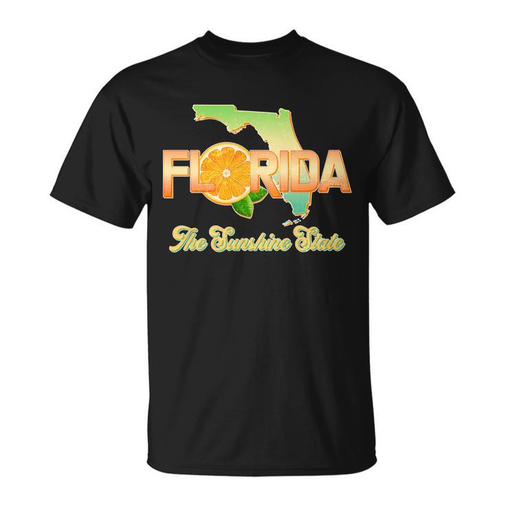 Florida The Sunshine State Orange Logo Unisex T-Shirt