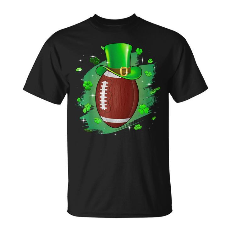 Football St Patricks Day Leprechaun Shamrock Irish Boys T-shirt