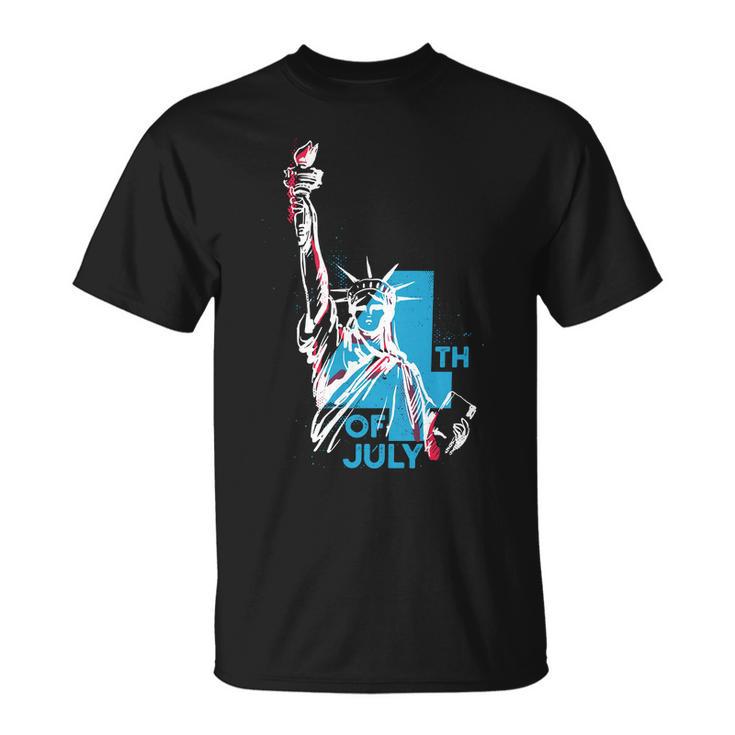 Fourth Of July Statue Of Liberty Unisex T-Shirt